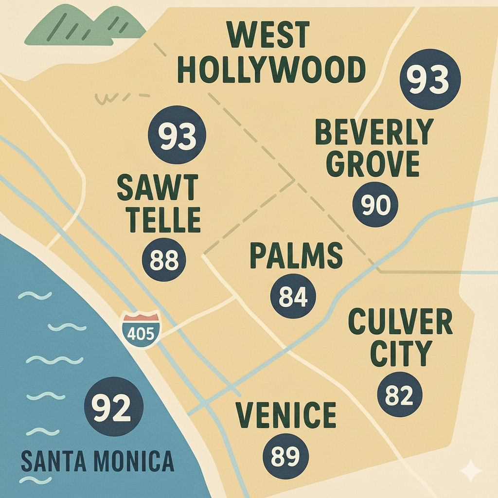 west la walking infographic